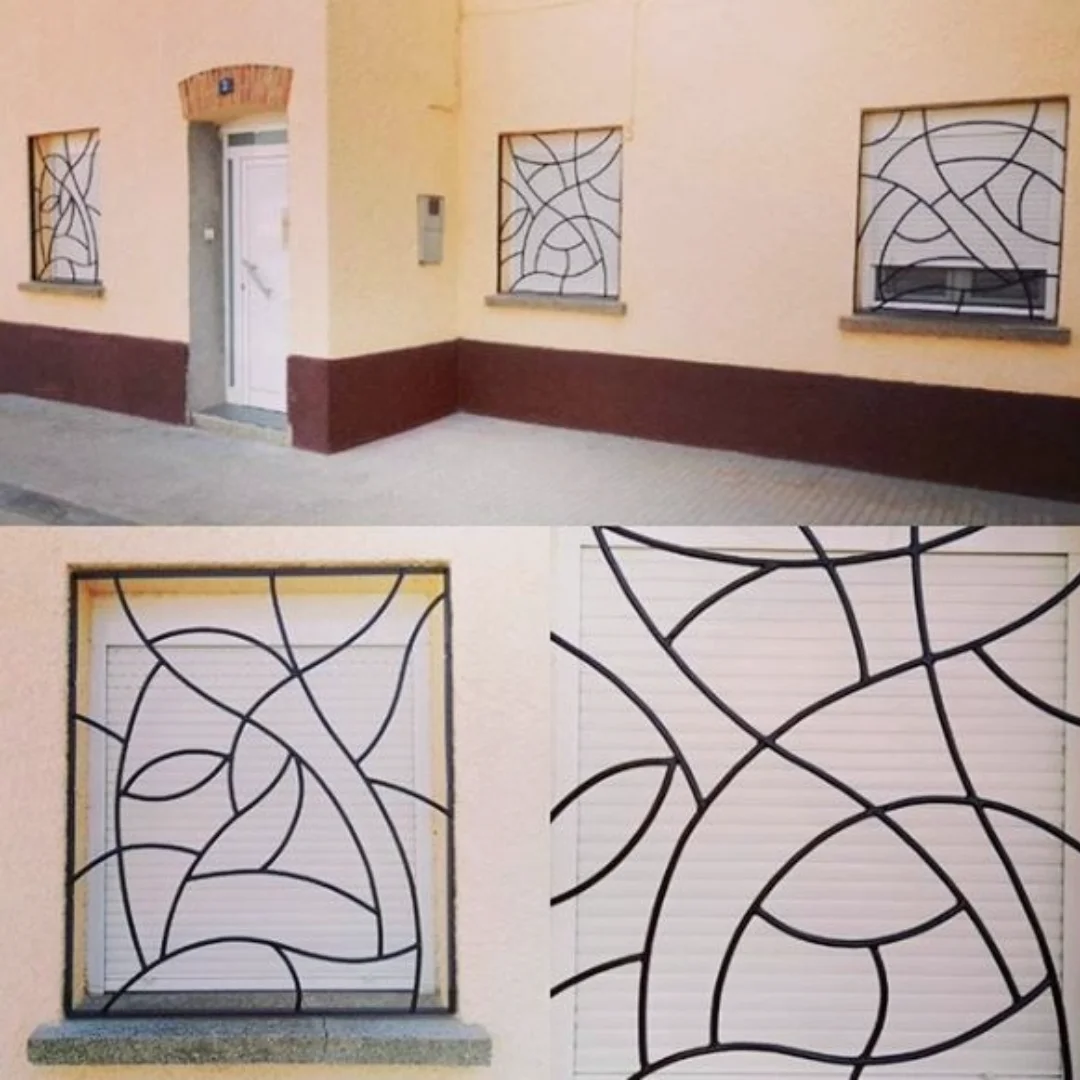 trabajo de forja personalizado rejas para ventana de casa