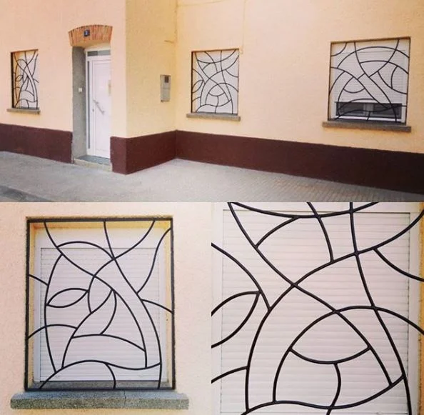 rejas de forja para ventanas con estilo minimalista